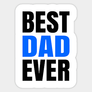 BEST DAD EVER ANTON BLK BLUE Print Sticker